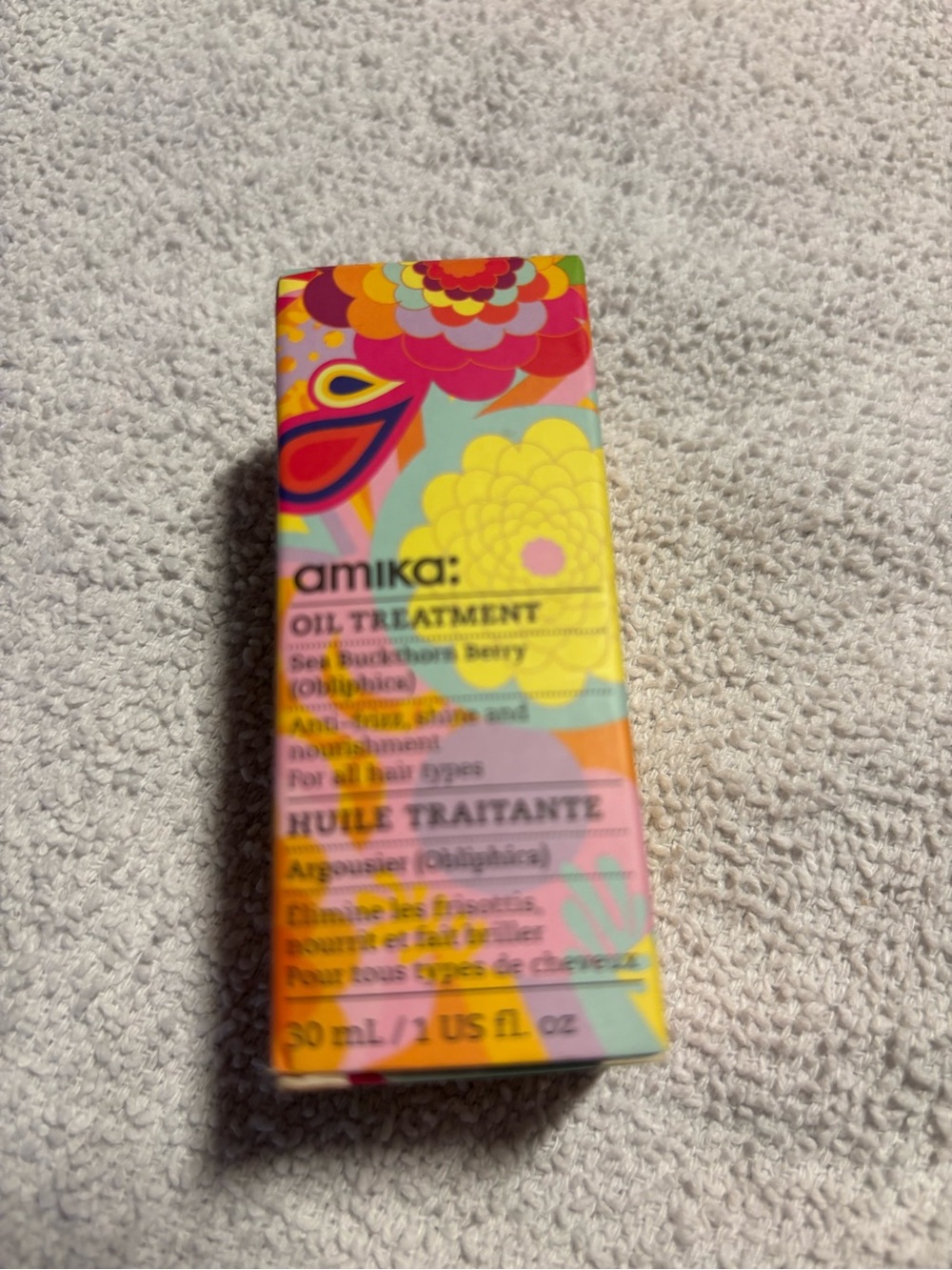 amika Nourishing Oil Treatment – Multicolor Floral Packaging